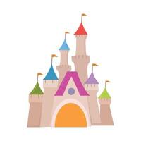 hada castillo icono clipart avatar logotipo aislado ilustración vector