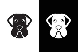 Pet dog icon symbol template for graphic and web design collection logo illustration. icon in black and white style on white black background vector