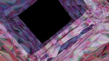 Abstract Geometric Crystal Shapes Digital Rendering video