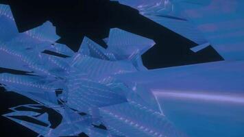 Abstract Geometric Crystal Shapes Digital Rendering video