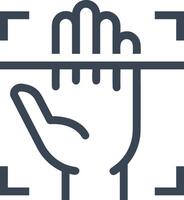 Hand icon symbol image illustration vector