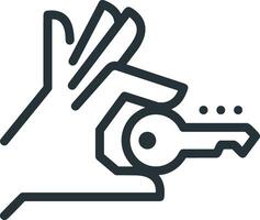 Hand icon symbol image illustration vector