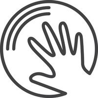 Hand icon symbol image illustration vector
