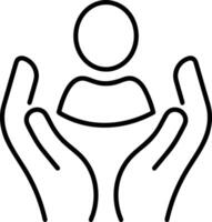 Hand icon symbol image illustration vector