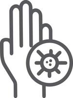 Hand icon symbol image illustration vector