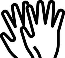 Hand icon symbol image illustration vector