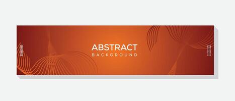 Ingenious abstract technology social media banner template featuring an artistic vector