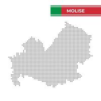 Dotted map of Molise Region in Italy vector