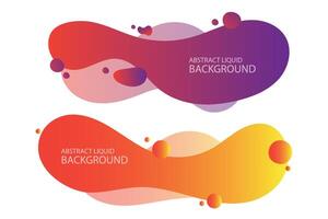 abstract liquid banner background vector