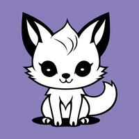 red fox cartoon logo t shirt design vector