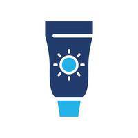 sun cream colored icon design good for website and mobile app vector