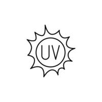 uv thin outline icon design good for website and mobile app vector