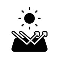 sun reflection symbol of sun protection icon design good for website and mobile app vector