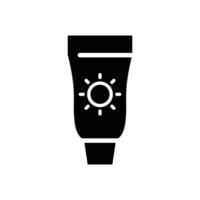sun cream solid icon design good for website and mobile app vector
