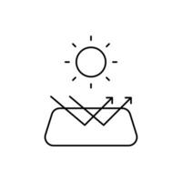 sun light reflection icon design good for website and mobile app vector