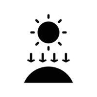 sun protection solid icon design good for website and mobile app vector