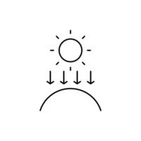 sun protection icon design good for website and mobile app vector