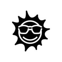 sunglasses solid icon design good for website and mobile app vector