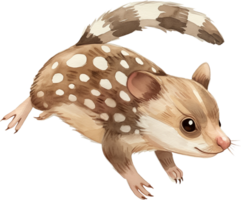 Cute Quoll watercolor png