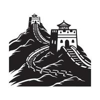 Great Wall Of China Design Art, Icons, and Graphics vector