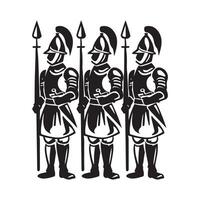 Royal guard soldier Design Image isolated on white background vector