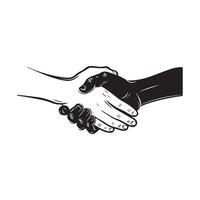 Handshake illustration Art, Icons, and Graphics vector