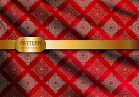 Thai luxury pattern red background. Lai Thai element pattern. Dark red theme for text based compositions ads book covers Digital interfaces print design and templates. vector