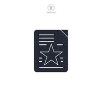 Document Icon theme symbol illustration isolated on white background vector
