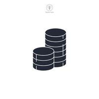 Coin Icon theme symbol illustration isolated on white background vector