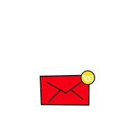Notifications icon message vector