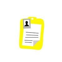 Personal data flat design vector