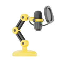 Microphone Podcast 3D Podcast Illustration for uiux, web, app, infographic, etc png
