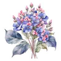 aquarelle fleur bouquet, aquarelle conception png