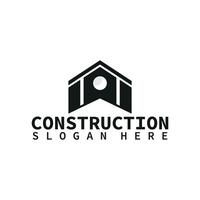 luxury real estate construction home house company logo vector