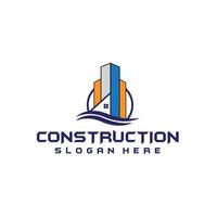 luxury real estate construction home house company logo vector