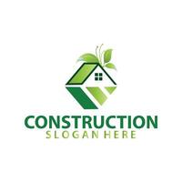 luxury real estate construction home house company logo vector