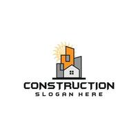 lujo real inmuebles construcción hogar casa empresa logo vector