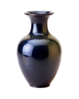 black vase isolated on background png