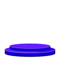 bleu podium objet éléments conception avec transparent Contexte png