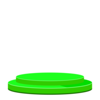 green podium object elements design with transparent background png