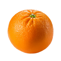 orange is sitting on a transparent background. png