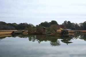 landscape view of Okayama Korakuen garden photo