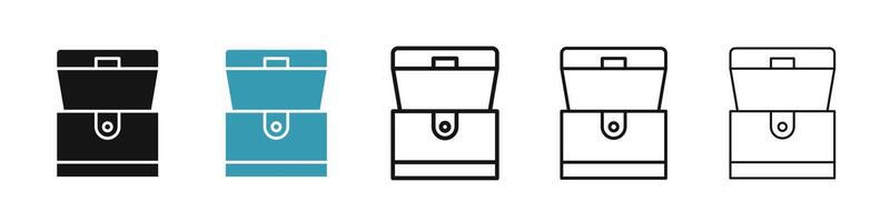 Treasure chest icon vector