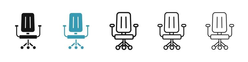 Office chair icon vector