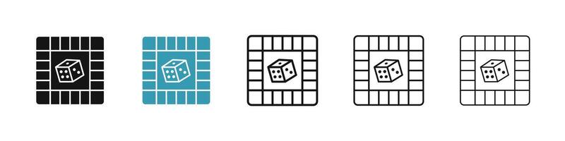 Game board icon vector