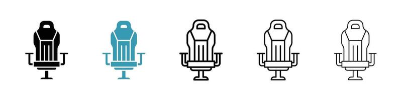 Gaming chair icon vector