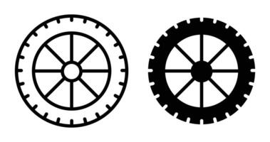 Tire icon set. vector