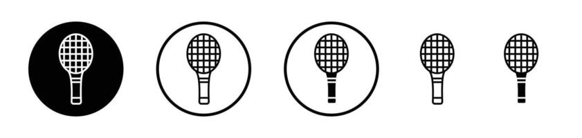 Racquet icon set. vector