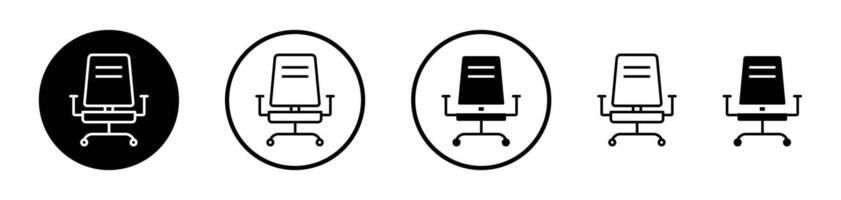 Office chair icon vector