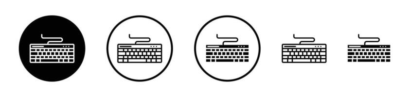 Keyboard icon set. vector